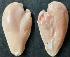 Figure 7. Boneless split breast with skin removed.
