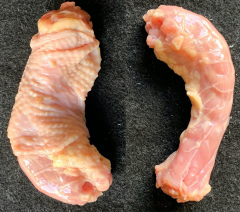 Figure 20. Neck with and without the skin attached.
